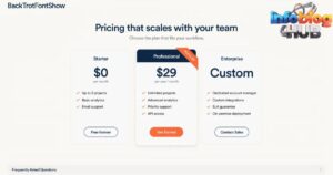 BackToFrontShow Pricing